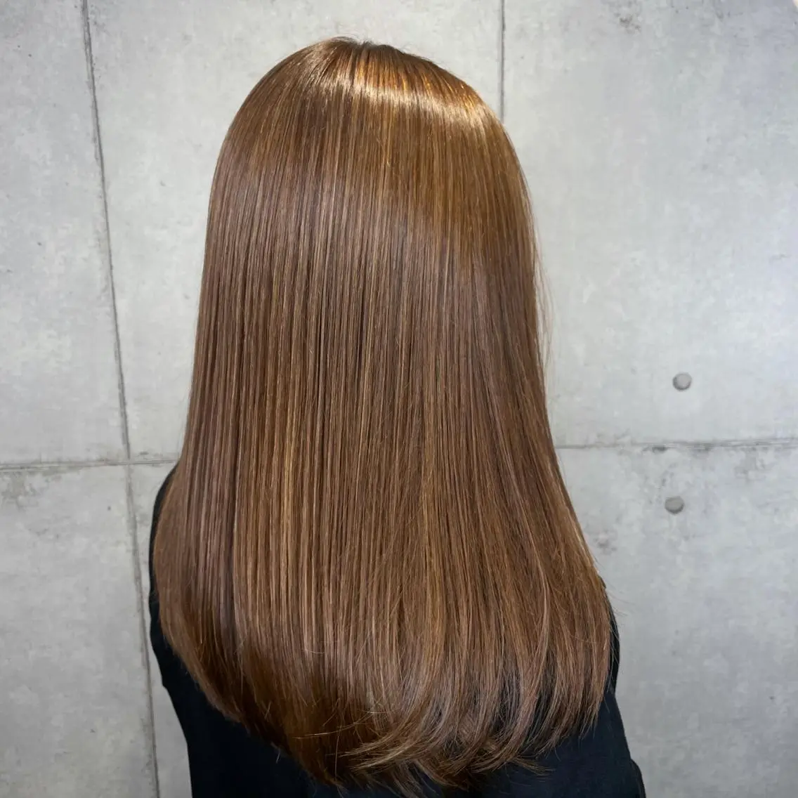 【🥇人気No.1🥇】ワンカラー+カット+3stepトリートメント🌈8500円#ロング料金なし#限定#ヘアカラーの写真