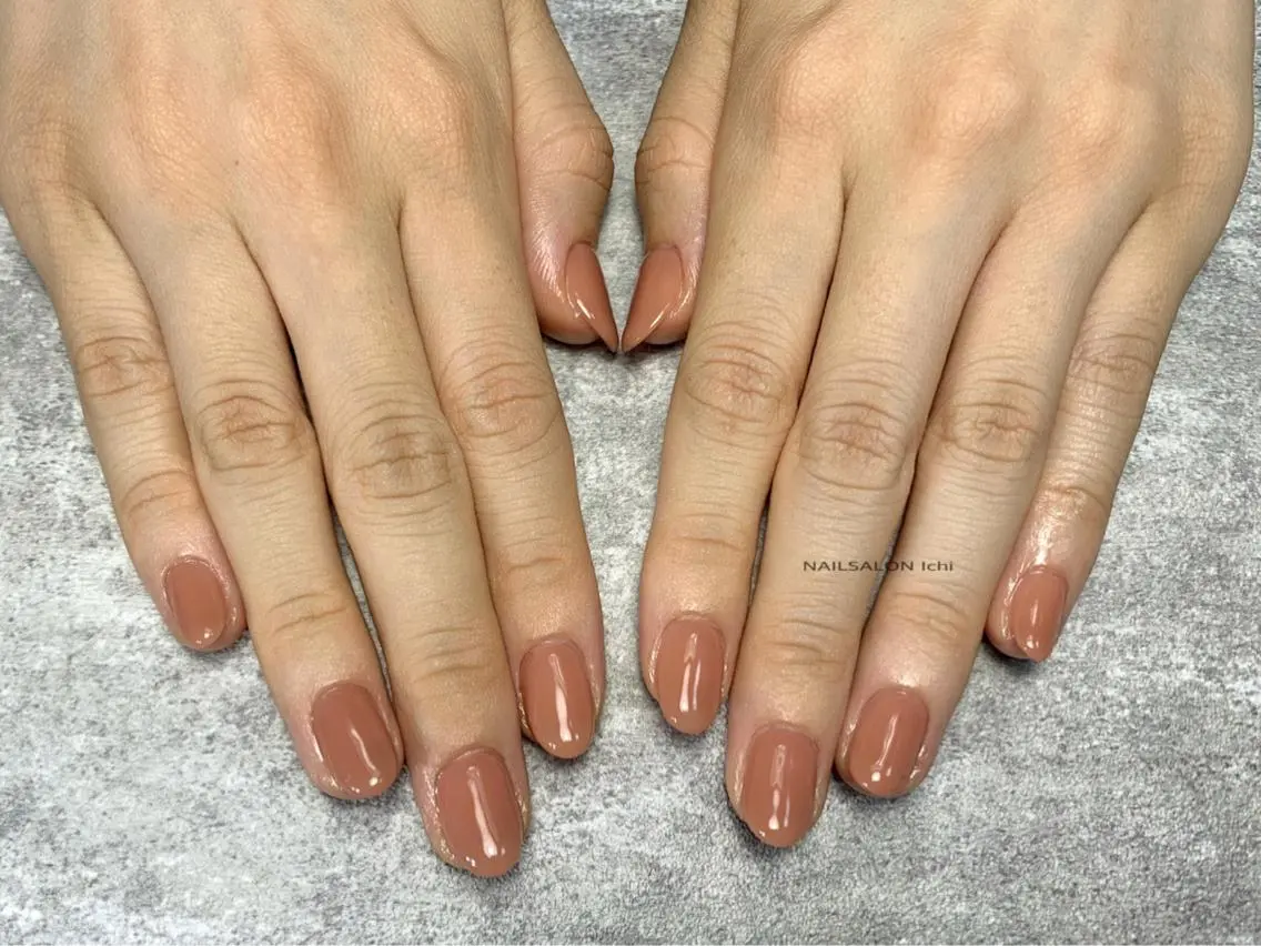 [HAND]【オフなし/自店オフ】　　　　　　　　　　　　〔パラジェルベース〕　　　　　　　　　　シンプルワンカラー💅の写真