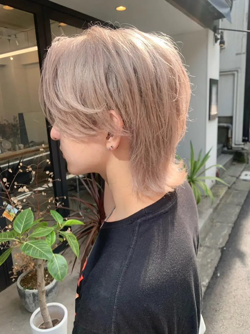 カラー メンズ カット ヘアカラー トリートメント leben serikaのヘアスタイル