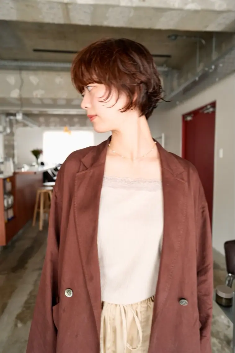 ショート パーマ shimoozaki Kazuyaのヘアスタイル