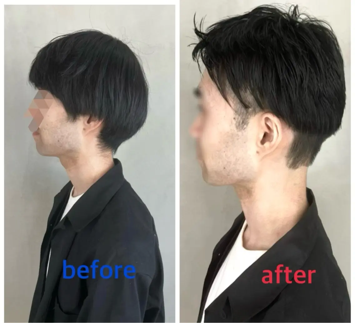 メンズ スパイキーショート 刈り上げ ウルフ・ハイレイヤー 🌟ナカノ・ユウヤのヘアスタイル