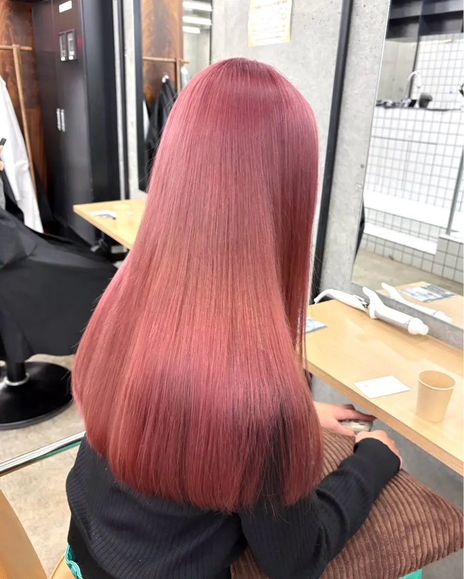 ロング カラー ヘアアレンジ ヘアカラー トリートメント 🎀暖色カラー🎀 ♡yurika♡のヘアスタイル