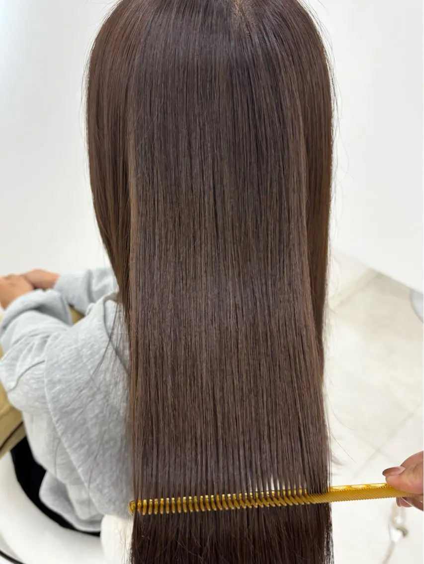 ロング カラー ヘアカラー トリートメント 【aini天王寺】 𝐚𝐢𝐫𝐢✂︎のヘアスタイル