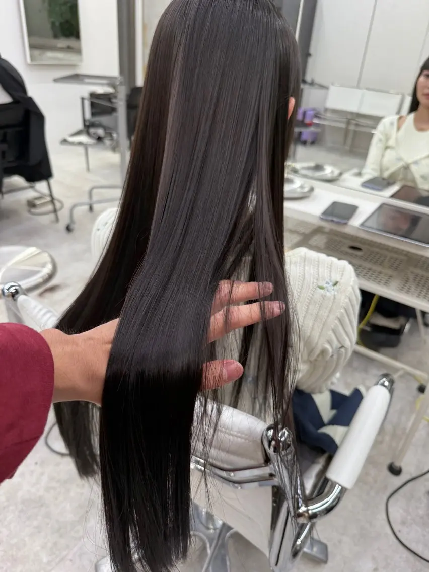 ロング トリートメント 縮毛矯正/髪質改善 RENのヘアスタイル