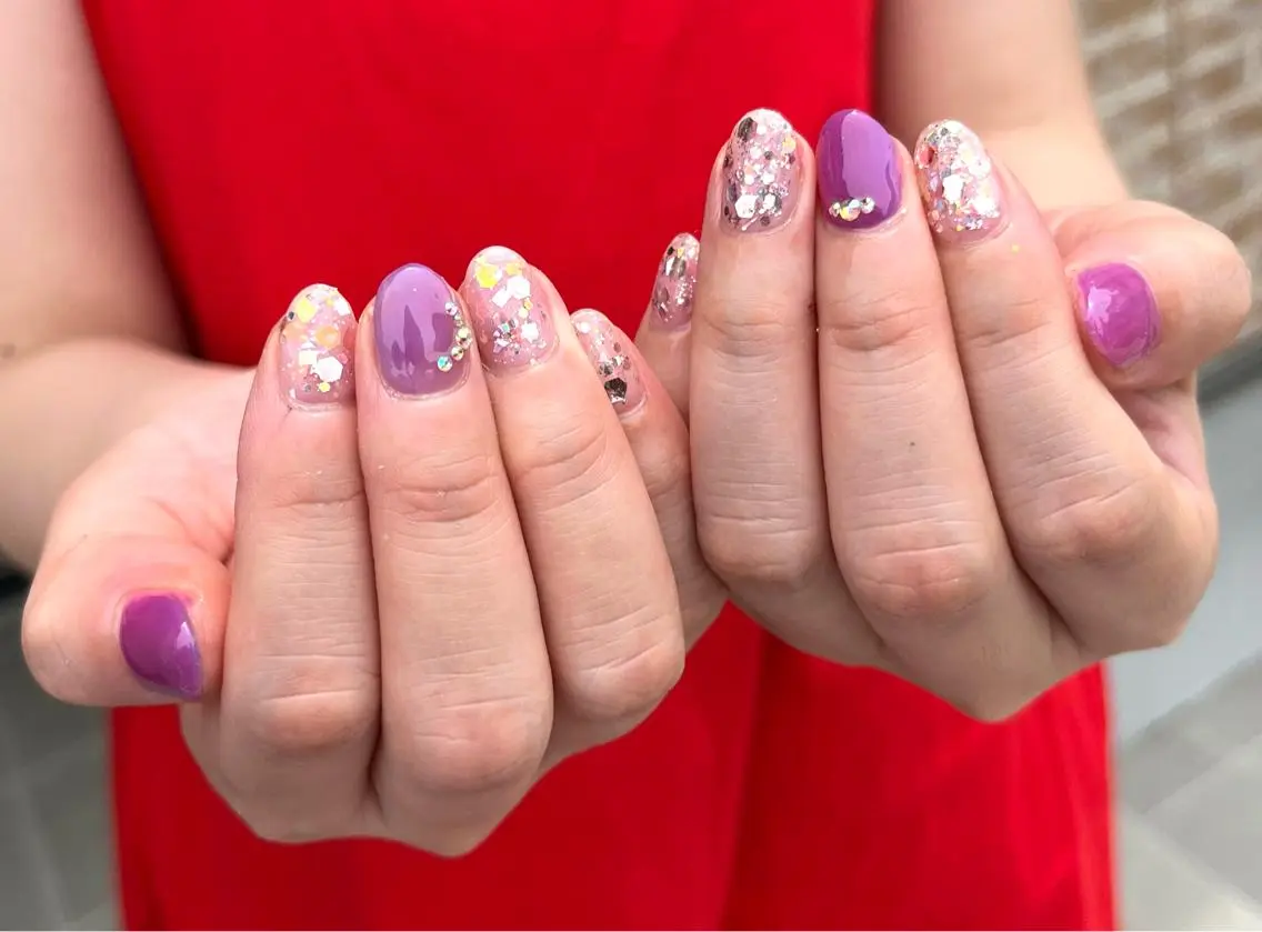 ショート カラー キッズ ネイル 2DY NAIL SALONのネイルデザイン