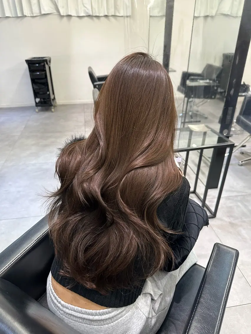 ロング 髪質改善 盛れるヘア♡ 韓国Styleのヘアスタイル