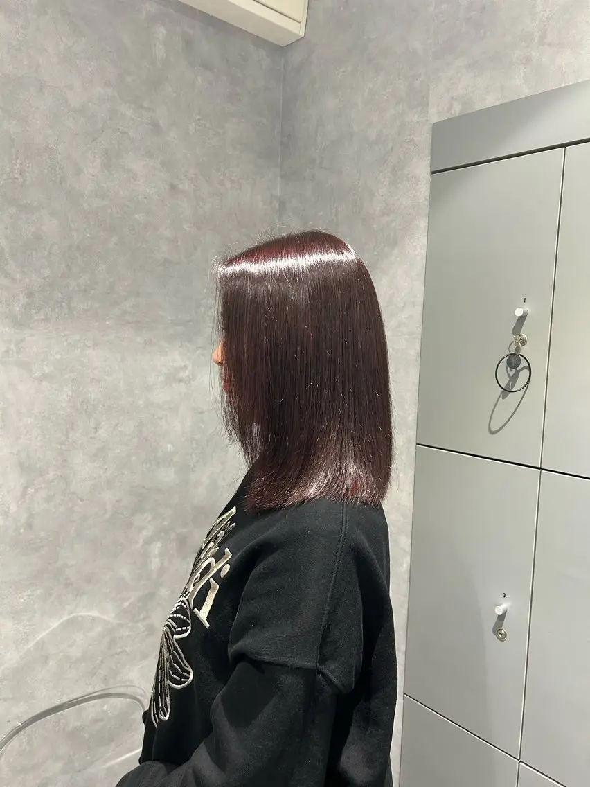 カラー ボルドーカラー ブラウンカラー ⭐️HEDI YUKI⭐️のヘアスタイル