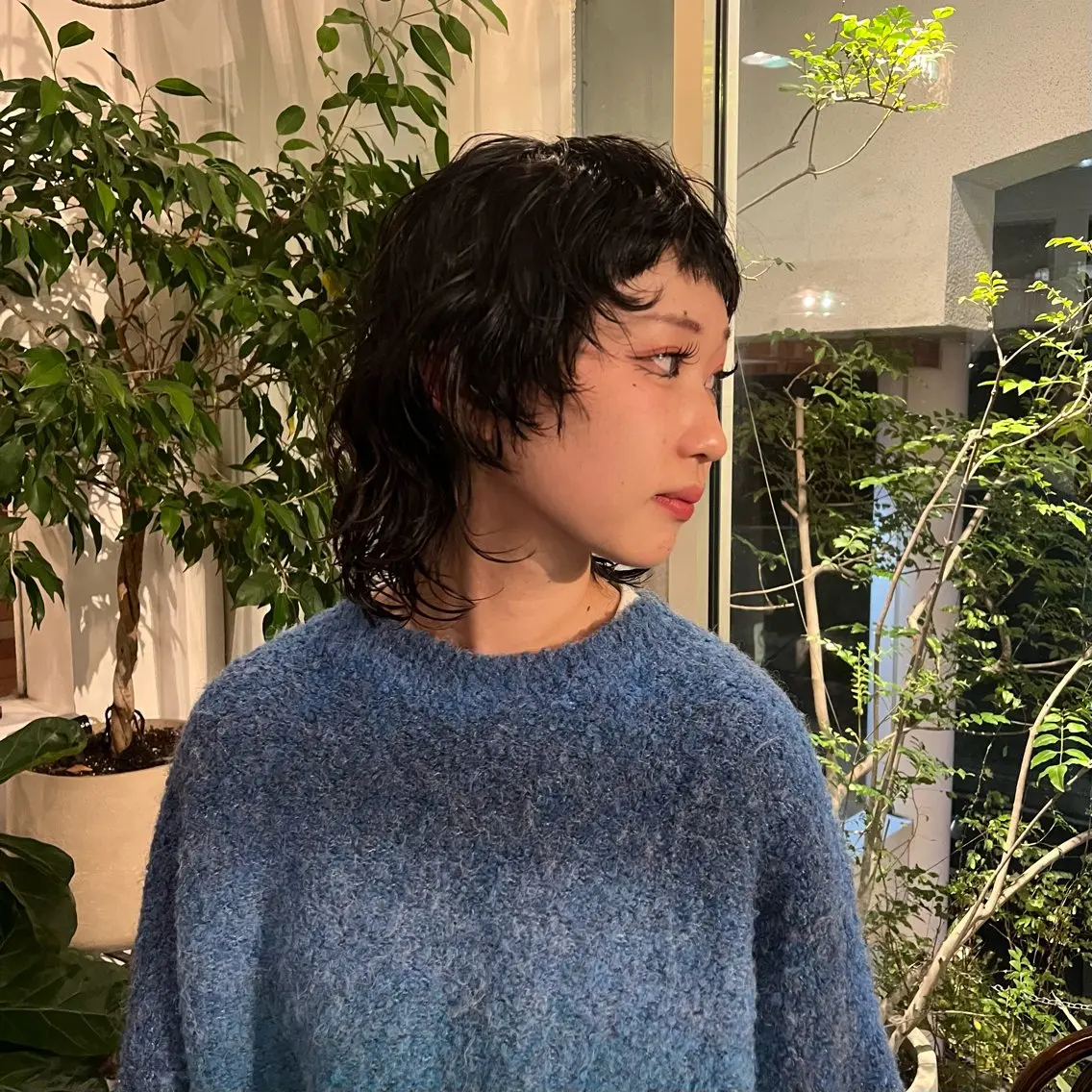 ミディアム パーマ カット パーマ 高原 優のヘアスタイル