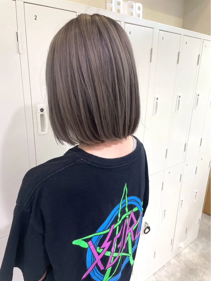 ミディアム カラー ヘアカラー トリートメント collet岩崎駿王 /ブリーチ/髪質改善のヘアスタイル