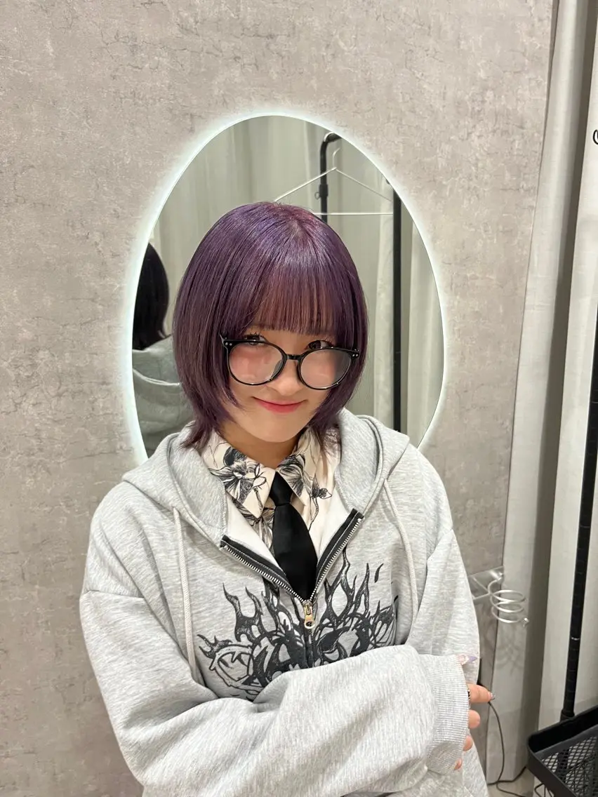 カラー 中島 日菜のヘアスタイル