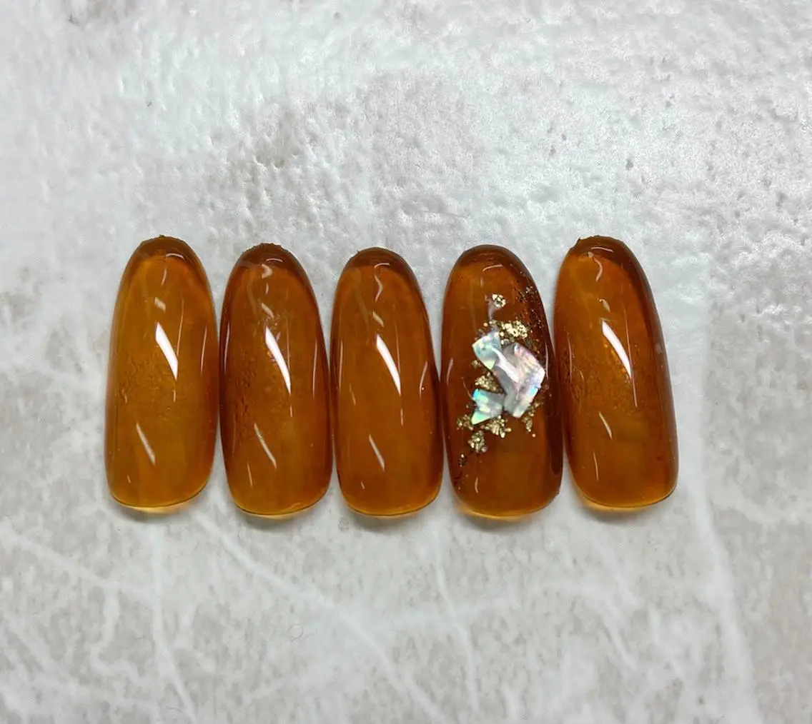 ネイル アートネイル グラデーション ラメ(グリッター) ラメグラデーション ワンカラーネイル 🧸熊谷 かほ🧸のネイルデザイン