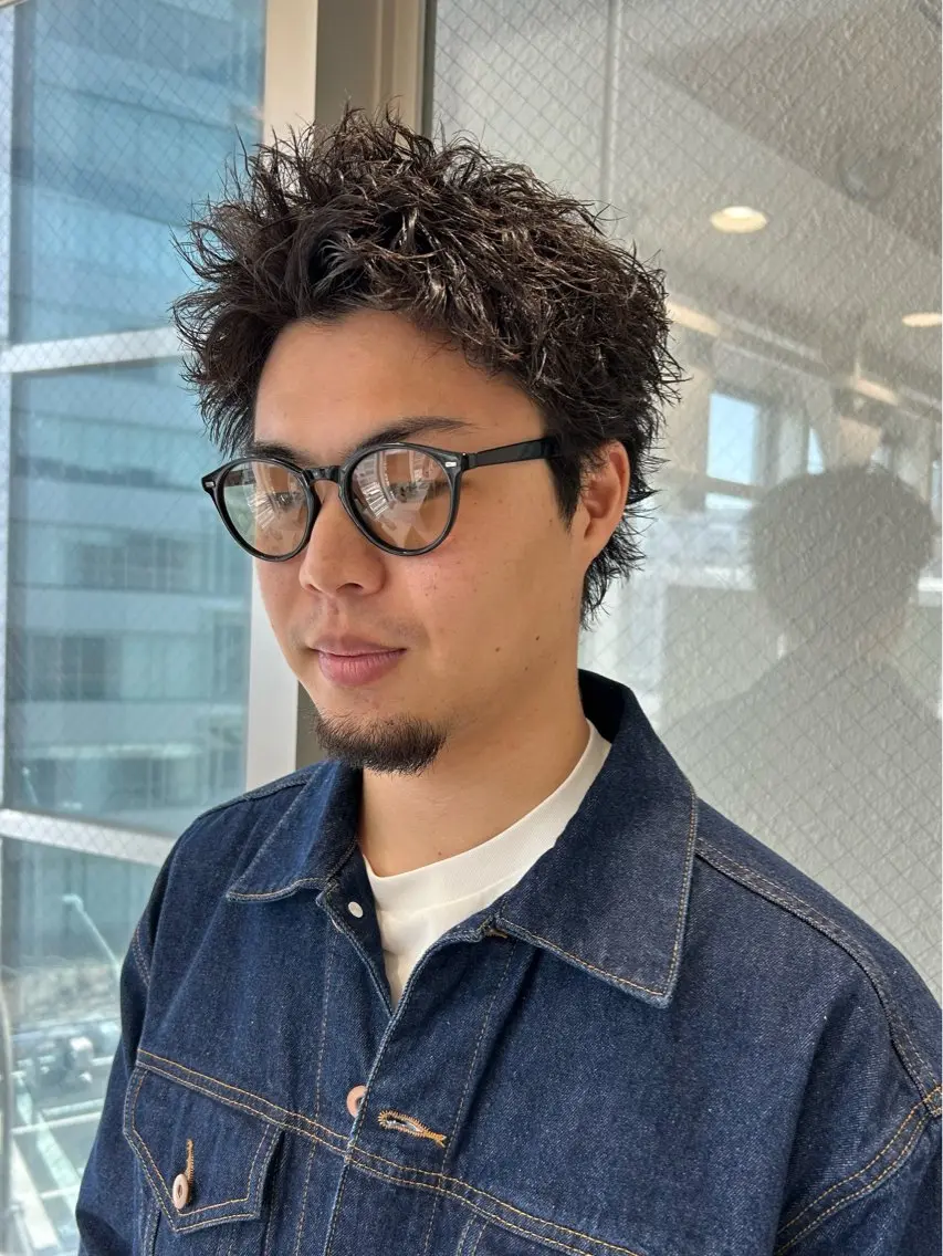 【短髪でパーマをしたい方にオススメ🌀】メンズカット+ピンパーマ❤️🔥の写真