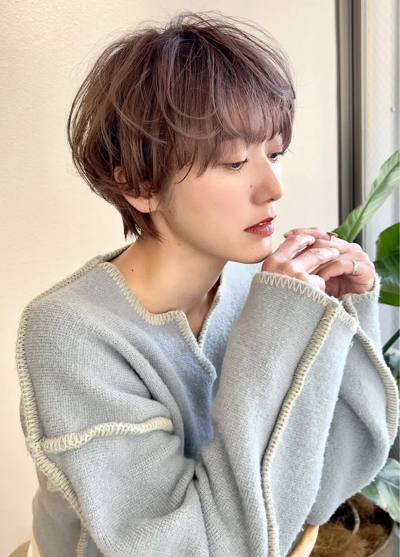 ショート パーマ ヘアアレンジ ♥️似合わせボブ/ 縮毛矯正/大和田拓夢のヘアスタイル