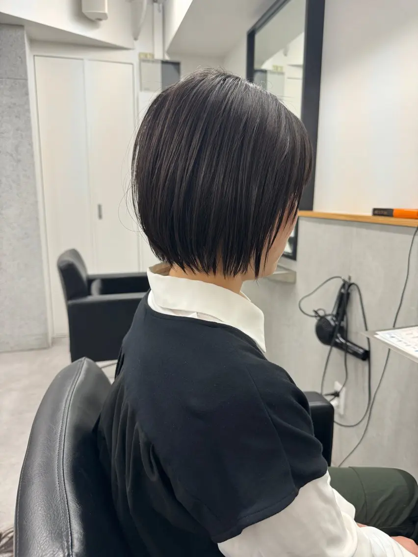 ショート ボブ/レイヤーカット 縮毛矯正/コウキ新宿のヘアスタイル