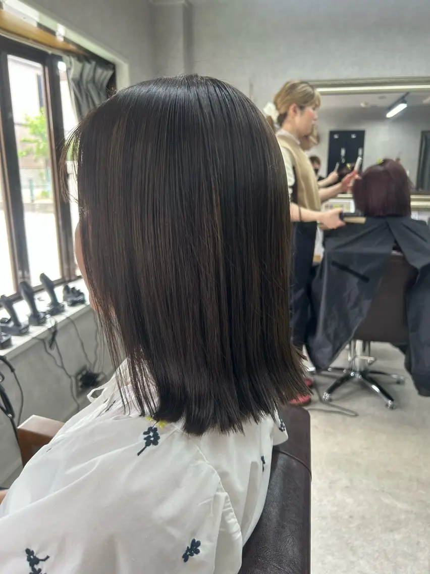 セミロング カラー Lien 深井店のヘアスタイル