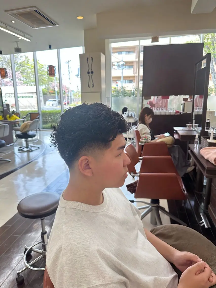 ショート カラー パーマ メンズ カット パーマ 成田No.1 メンズヘア/清和武虎のヘアスタイル