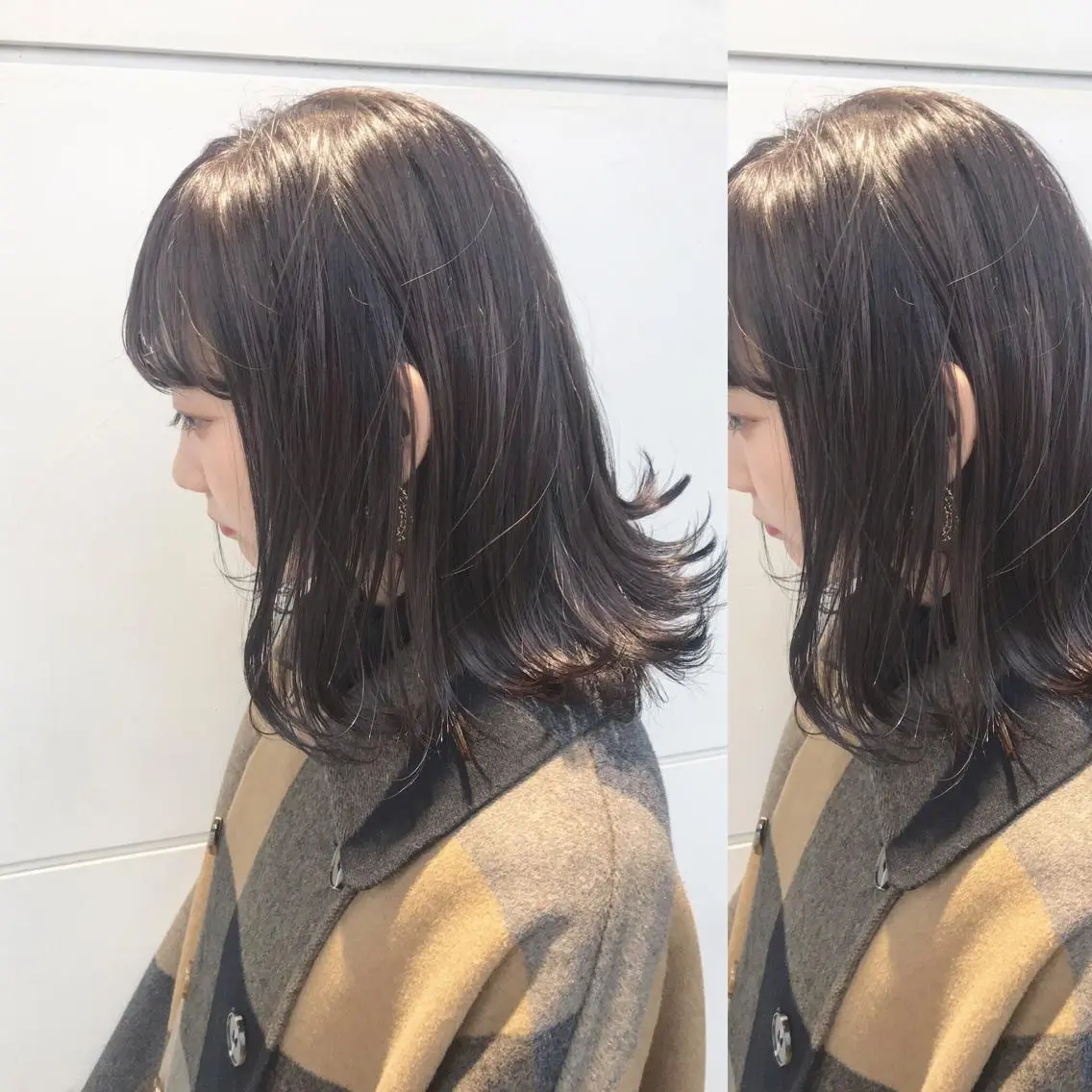 ミディアム カラー カット パーマ トリートメント 嶋佐 昌大 シマサマオのヘアスタイル