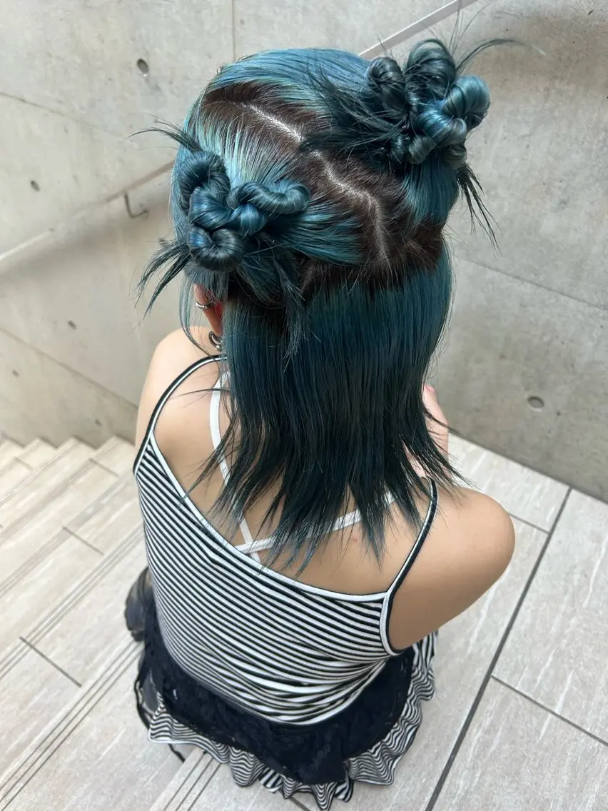 カラー ヘアアレンジ umu. :)chisakiのヘアスタイル