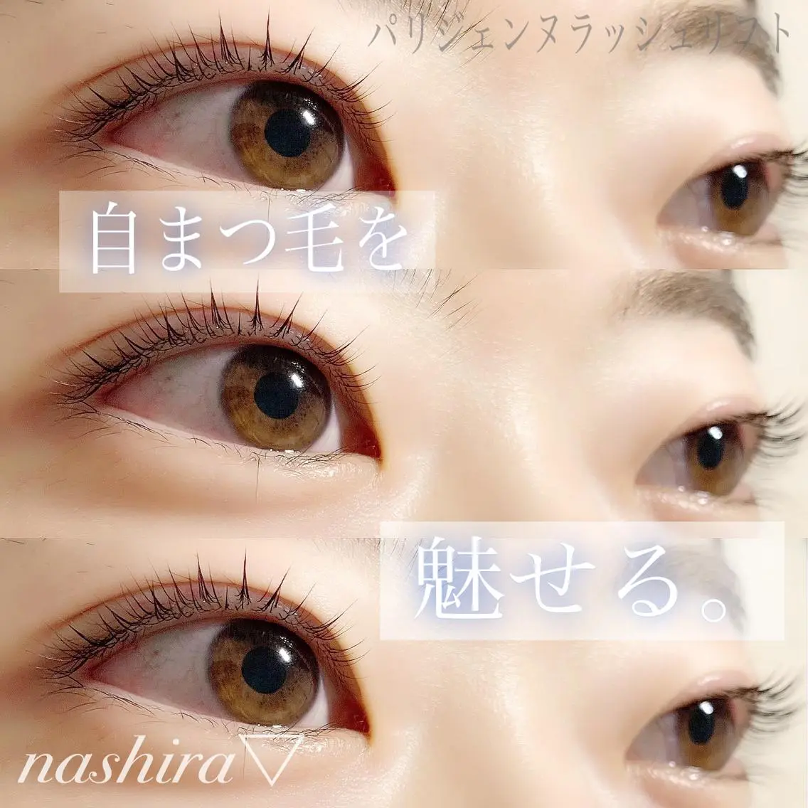 マツエク・マツパ パリジェンヌラッシュリフト 一重×まつ毛パーマ nashira恵比寿 まつ毛&眉毛サロンのマツエク・マツパデザイン