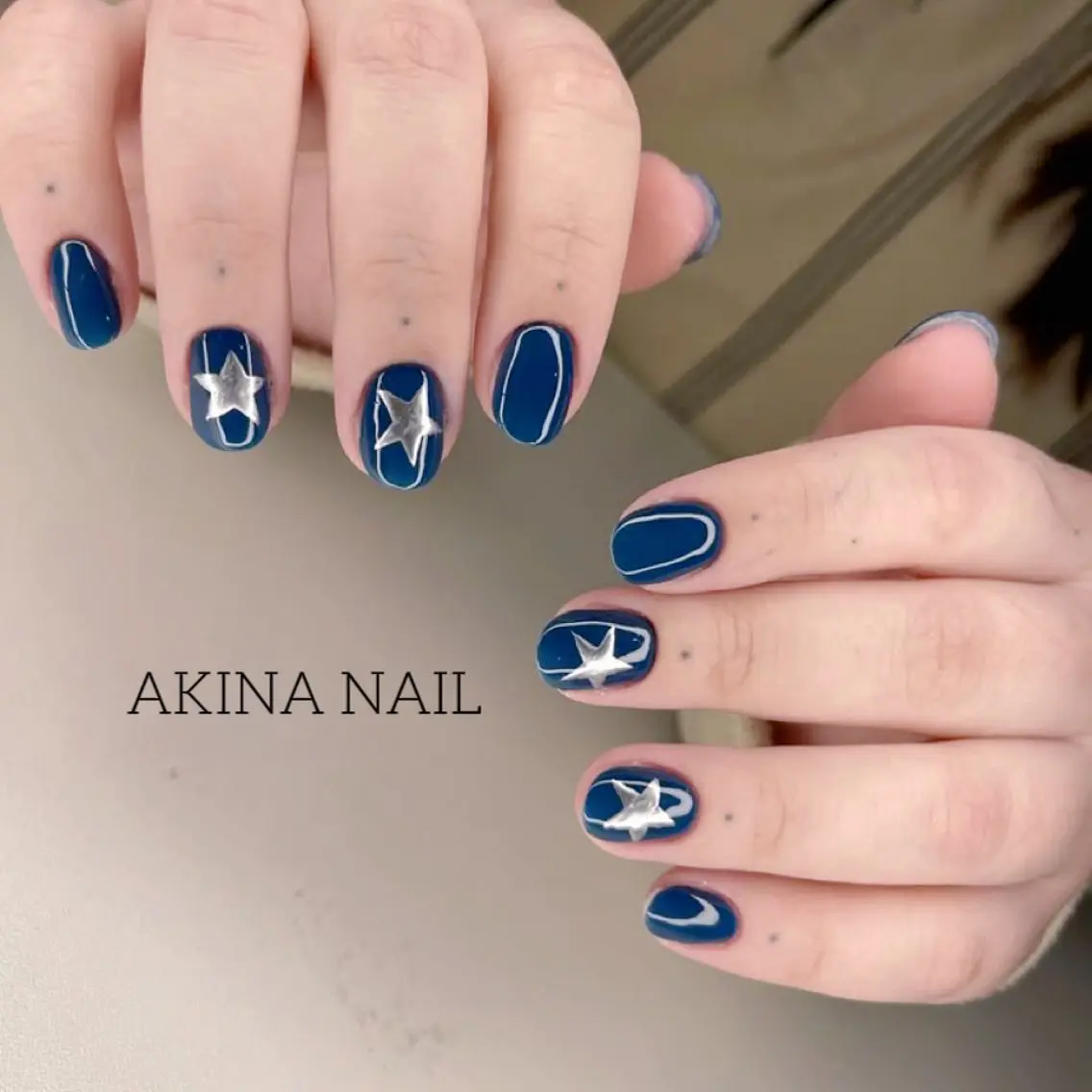 ショート ハンドネイル Akina Nail 亀戸のネイルデザイン