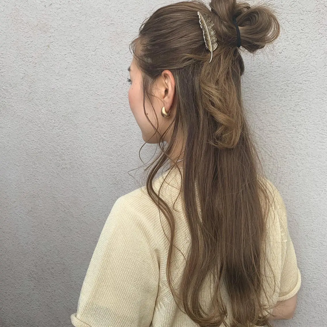 カラー ヘアアレンジ オリーブベージュ きょうかのヘアスタイル