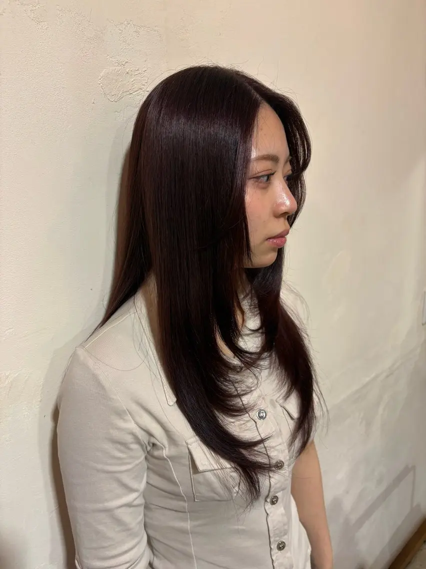 ロング カラー 木崎 優来のヘアスタイル