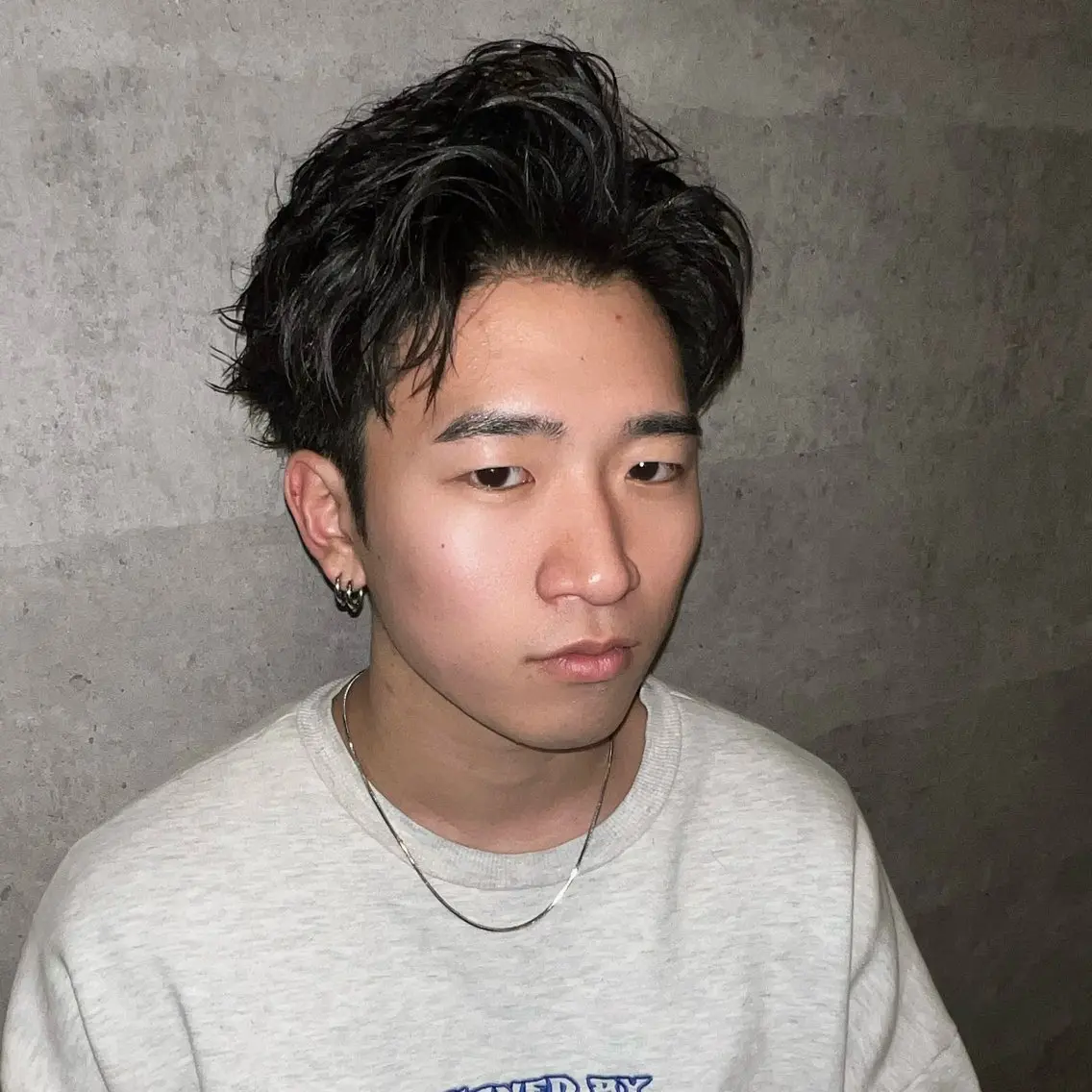 カラー パーマ メンズ カット 早川 翔夢のヘアスタイル