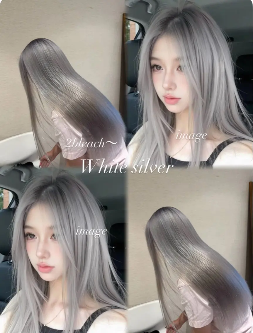 ロング カラー シルバー ホワイトシルバー ヘアカラー トリートメント ハイトーン✨/透明感 カラー/shogoのヘアスタイル