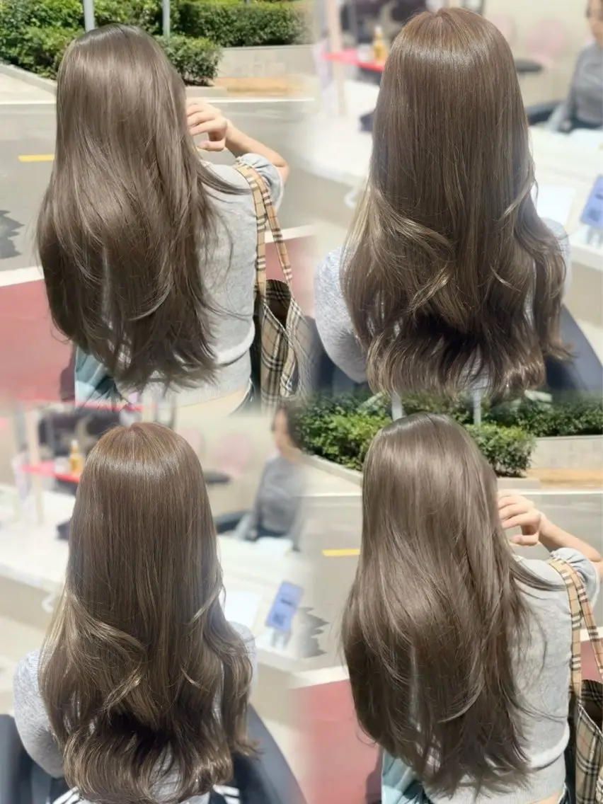 ロング カラー ヘアカラー 🤍韓国大人っぽ ベージュMAI🤍のヘアスタイル