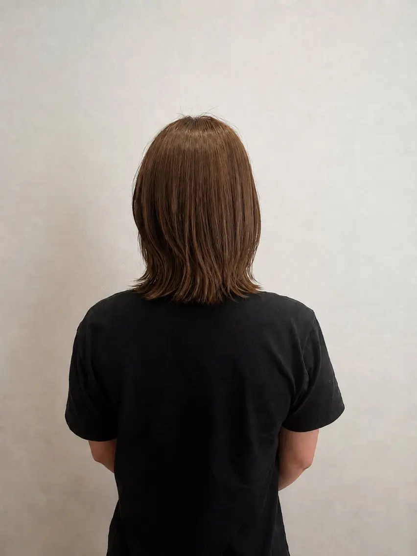 ミディアム ミディアムレイヤー レイヤーカット カット 縮毛矯正 松本 将太のヘアスタイル