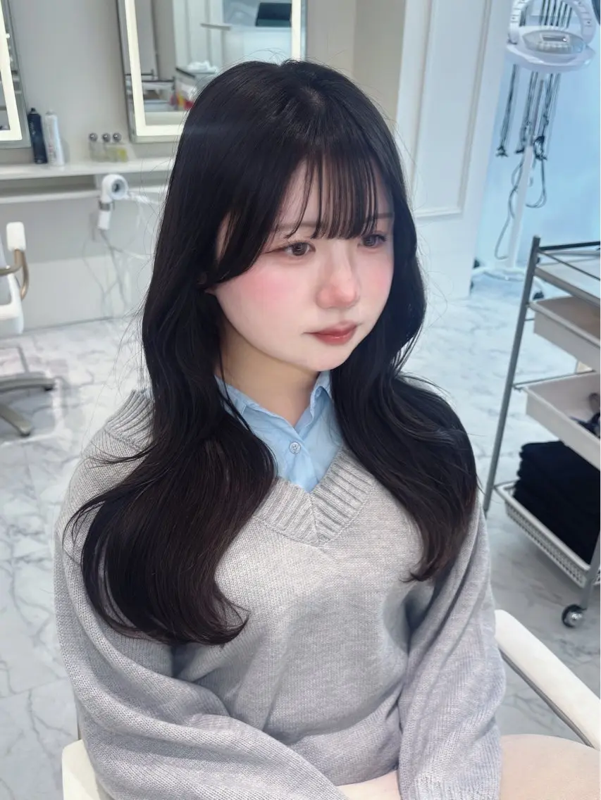 ロング カラー ヘアカラー ParveMix🎀 稲垣 詞葉のヘアスタイル