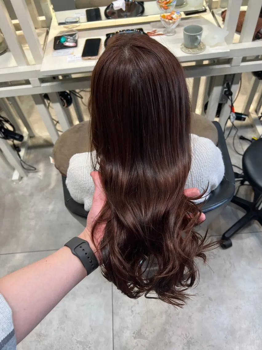 セミロング カット ヘアカラー トリートメント 恵比寿韓国レイヤー× 艶透明感カラー大場のヘアスタイル