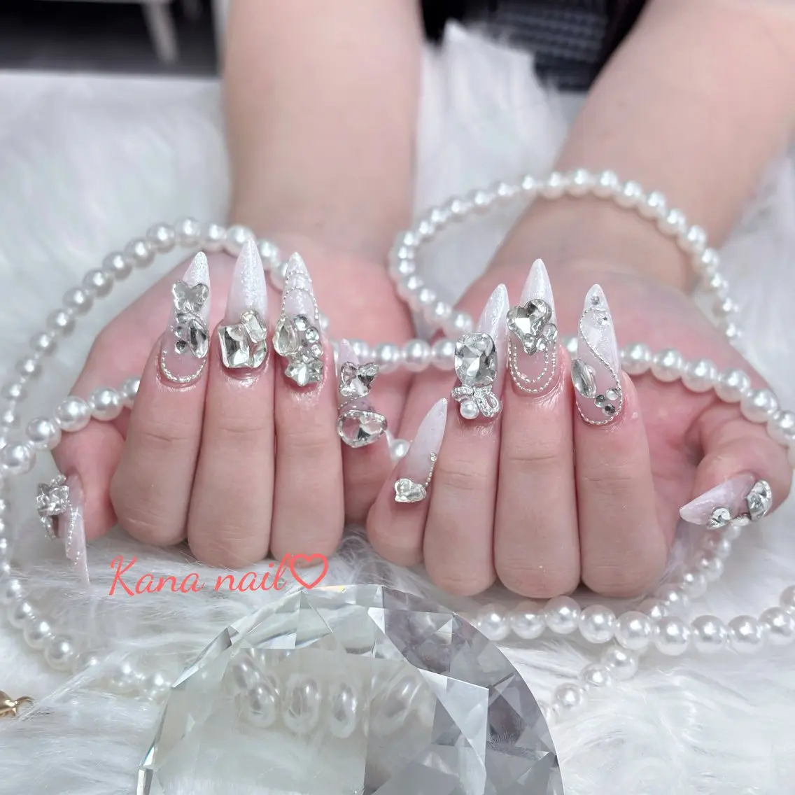 ネイル 長さ出し ジェルネイル 韓国ネイル 持ち込み ワンカラーネイル kana nailのネイルデザイン
