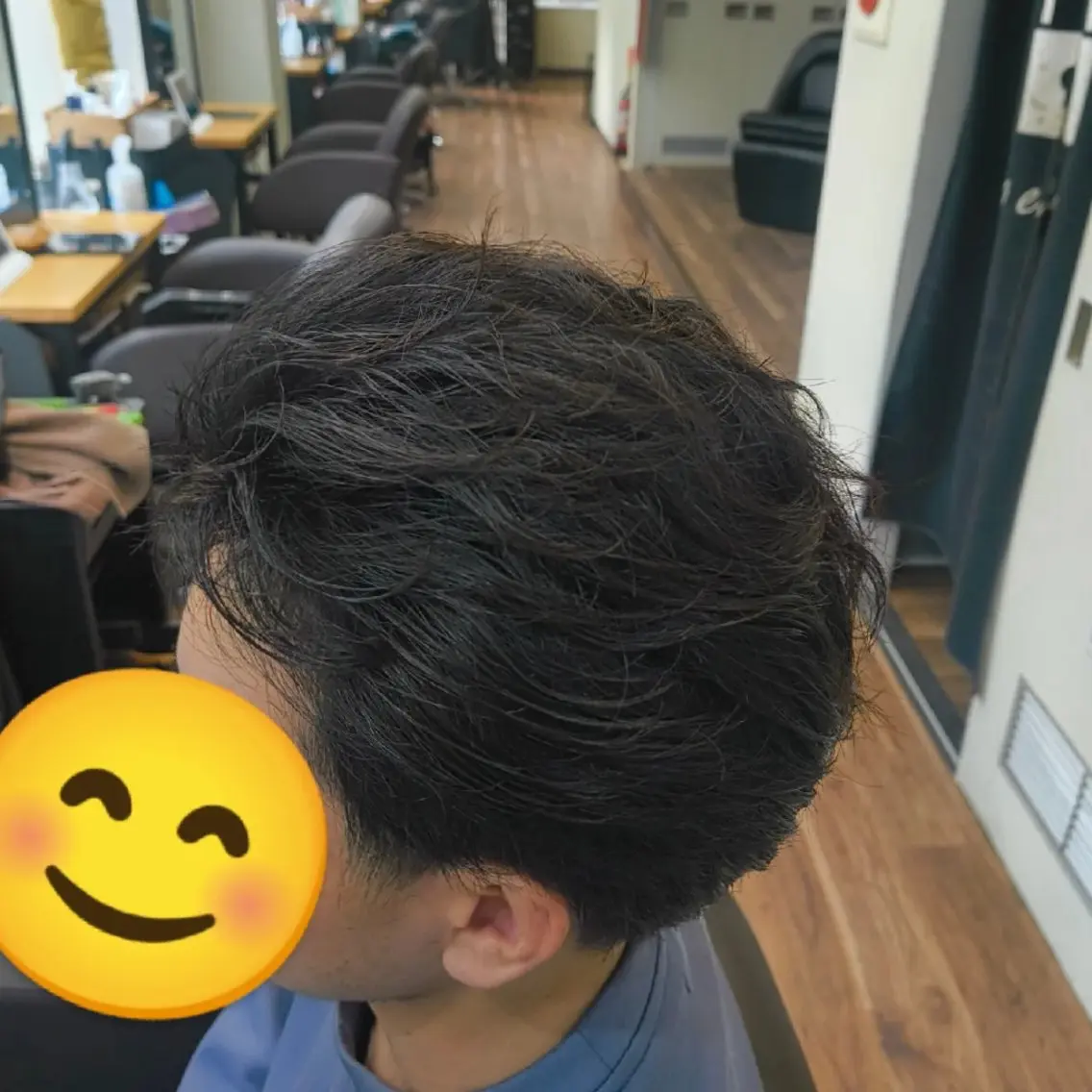 ショート パーマ メンズ 村松 和歌子のヘアスタイル