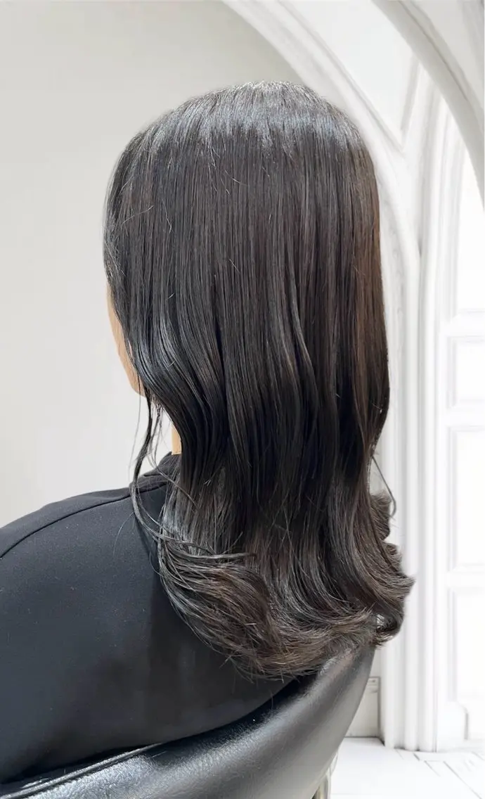 ミディアム 髪質改善 カット ヘアカラー トリートメント 髪質改善/ ツヤ髪カラー/高井のヘアスタイル