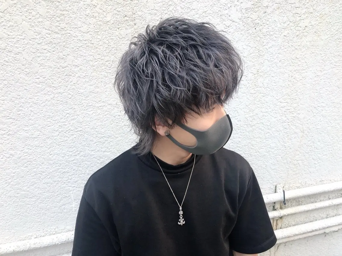 ミディアム メンズ エビスザキレン/メン ズ/心斎橋🌳のヘアスタイル