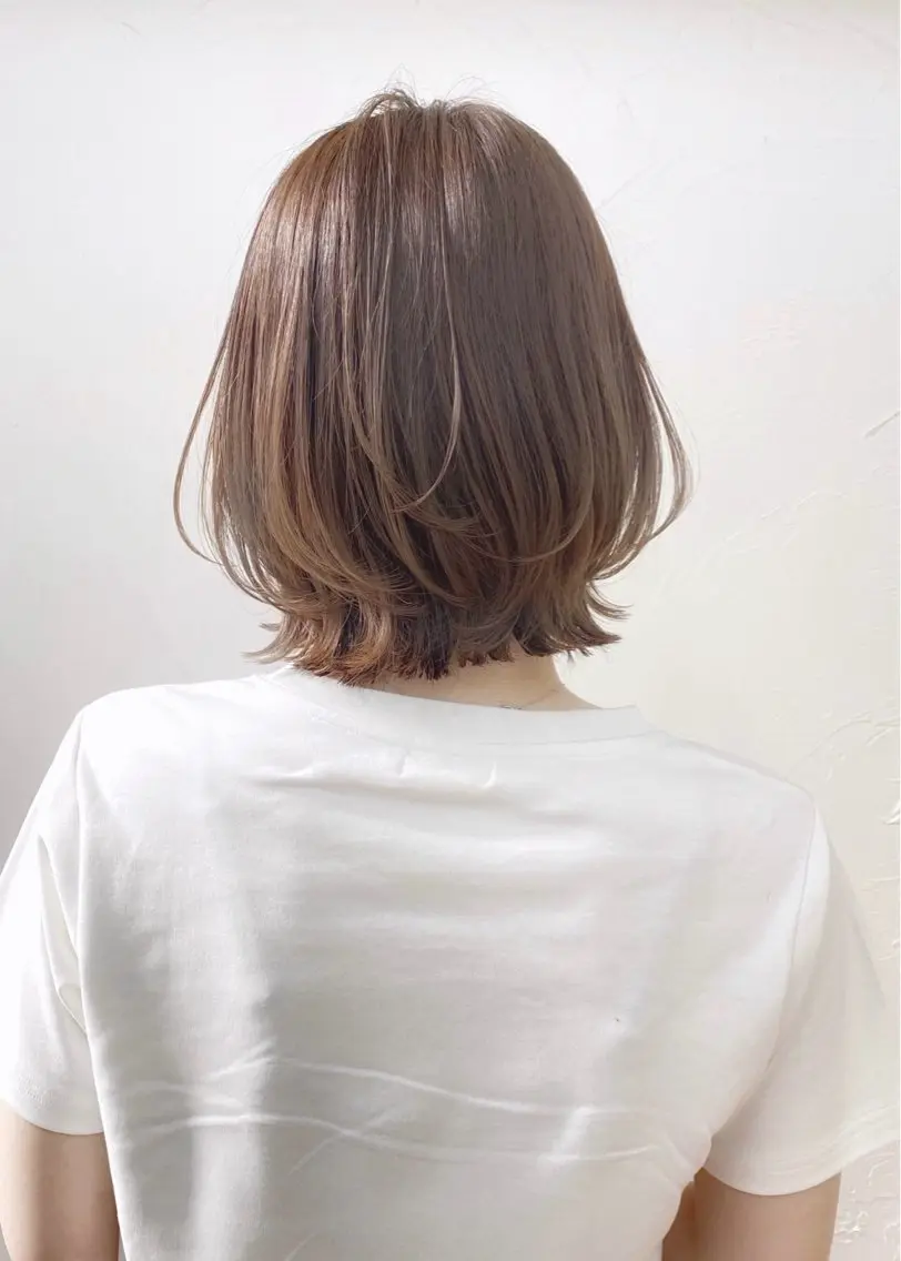 ショート ボブ くびれヘア レイヤーカット 佐藤 優真のヘアスタイル