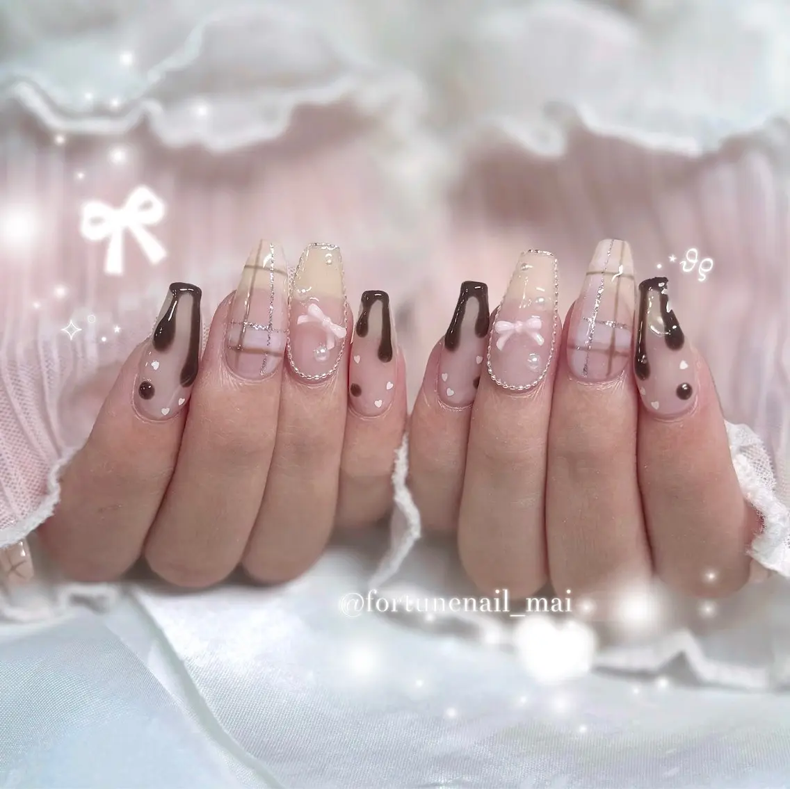 ネイル ハンドネイル 🎀Mai 🎀最短4/8🈳のネイルデザイン
