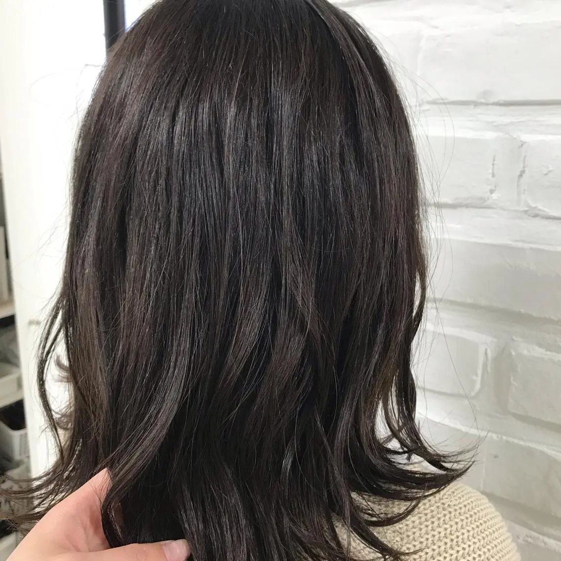 ミディアム カラー グレージュ 【暖色カラー特化】 中山由梨のヘアスタイル