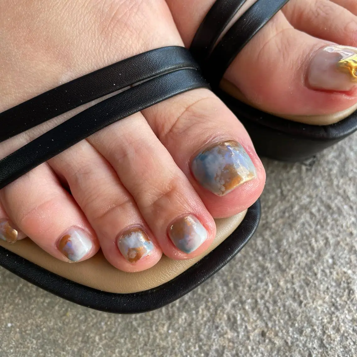 🔵リピーター様【フットオフ有】持ち込みdesign¥9350の写真