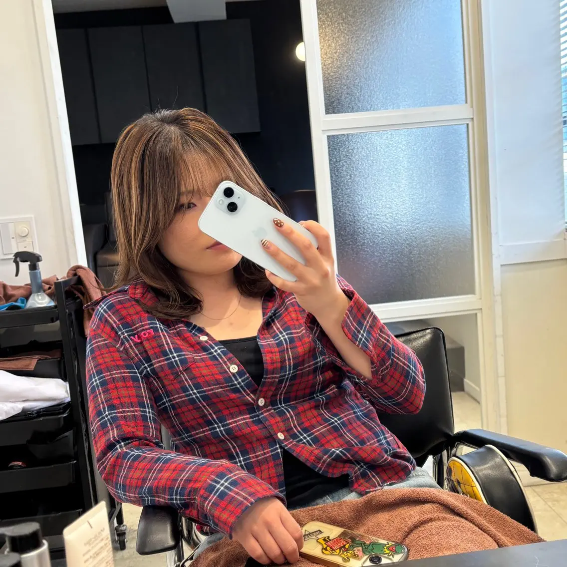 🌸『大人気』前髪顔周りカット×ワンメイクカラー🌸の写真