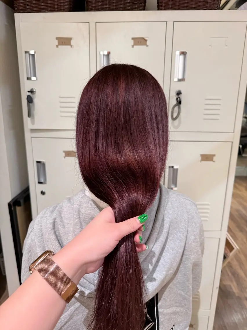 ロング カラー ブラウンカラー ピンクカラー ピンクブラウン 🍒せいら🍒 /艶・暖色カラーのヘアスタイル