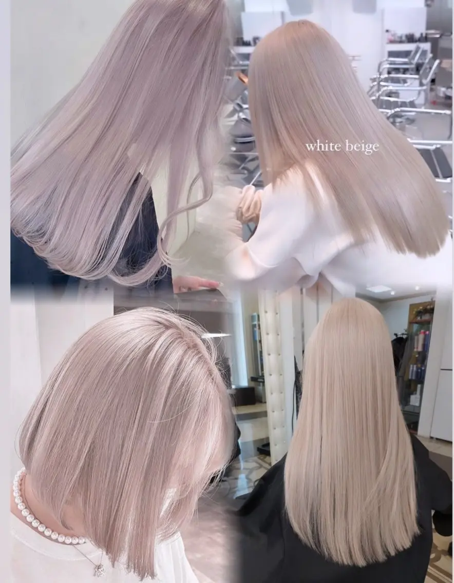 ロング カラー ブリーチ ケアブリーチ カット ヘアカラー トリートメント ✨ ラフィス川崎✨ しゅけ髪質改善カラーのヘアスタイル