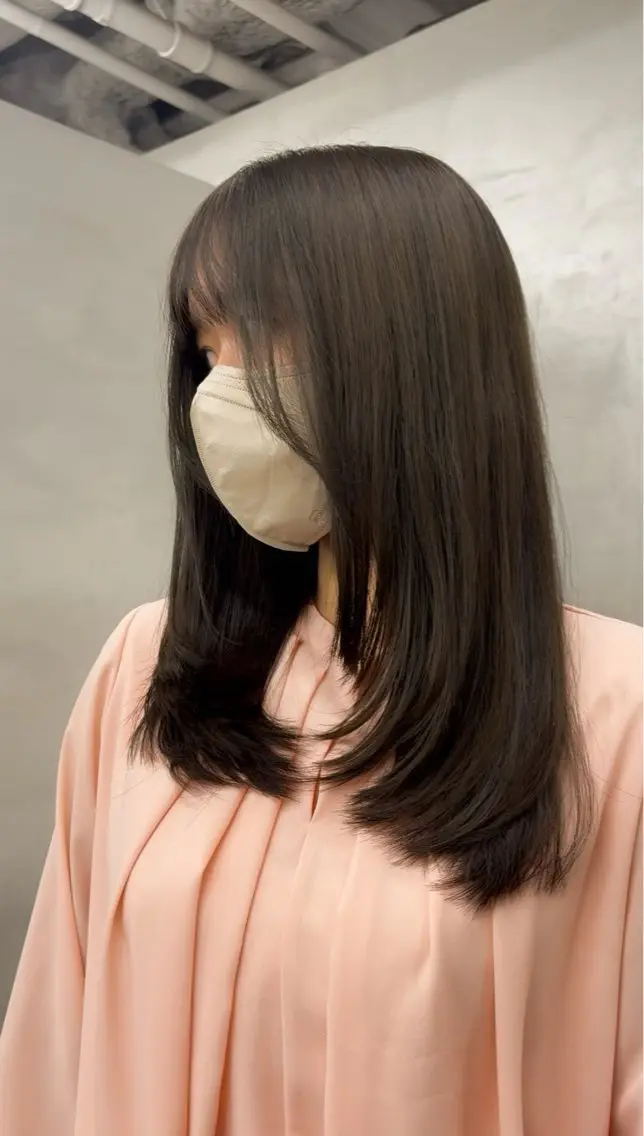 ロング ヘアカラー トリートメント 小田 美沙紀のヘアスタイル