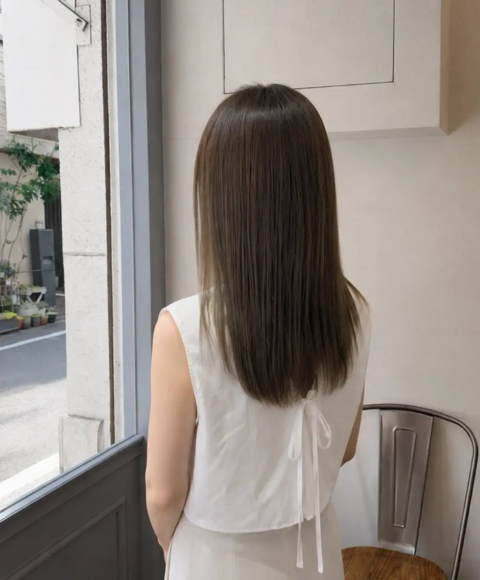 ロング 松下 沙織のヘアスタイル