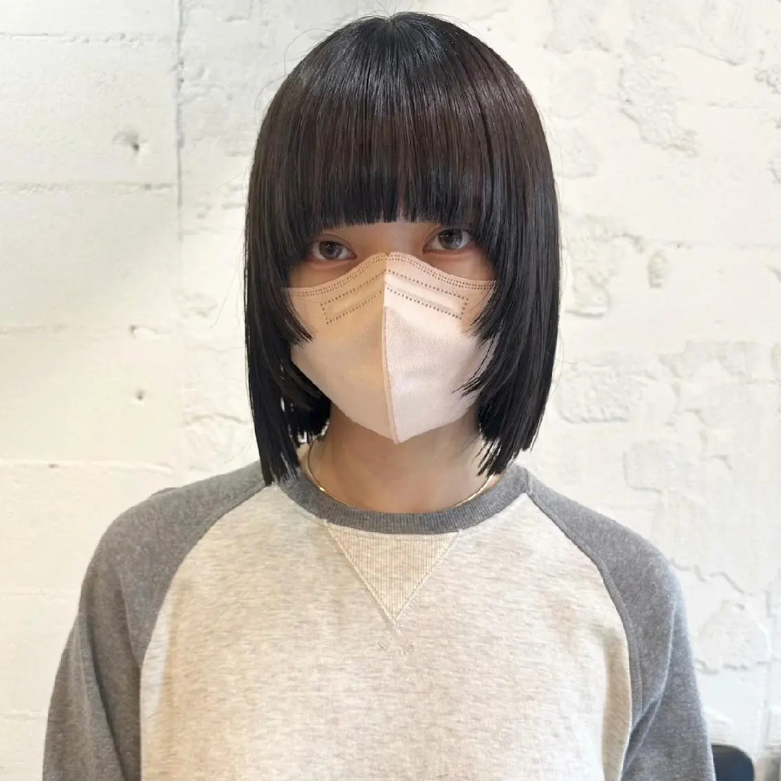 カット＋前髪縮毛矯正＋トリートメントの写真