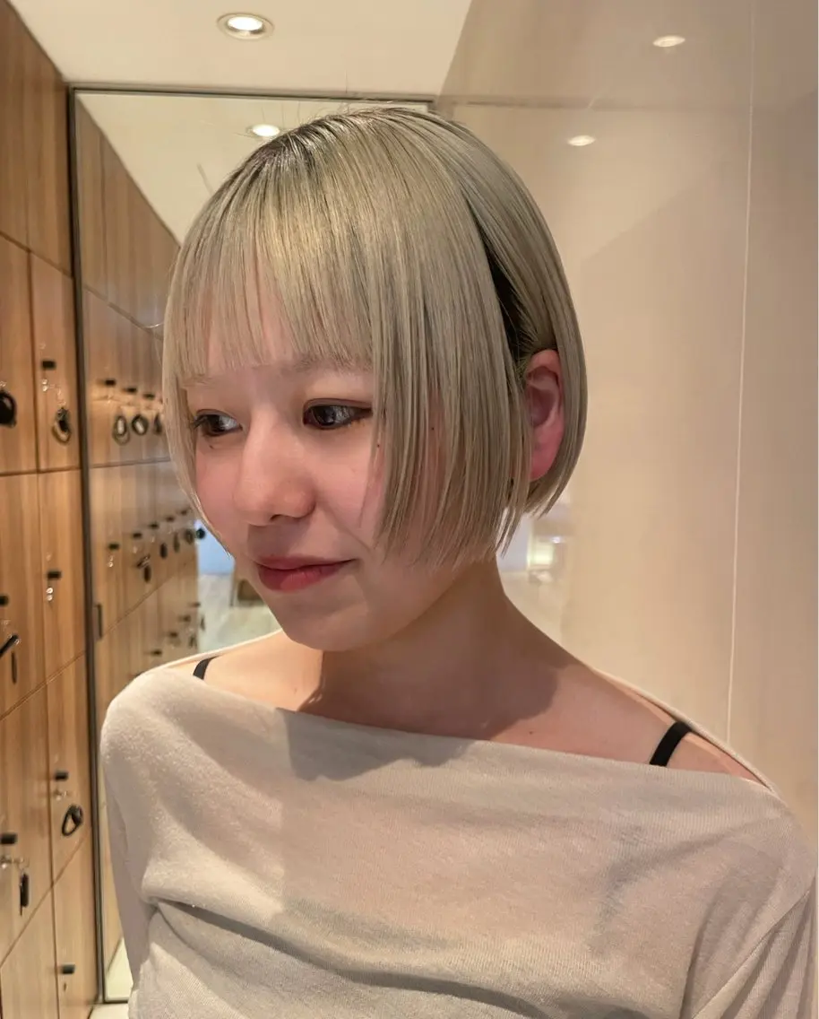 ショート ショートボブ ボブ ショートヘア カット 艶カラー/縮毛矯正 🩰chihiroのヘアスタイル