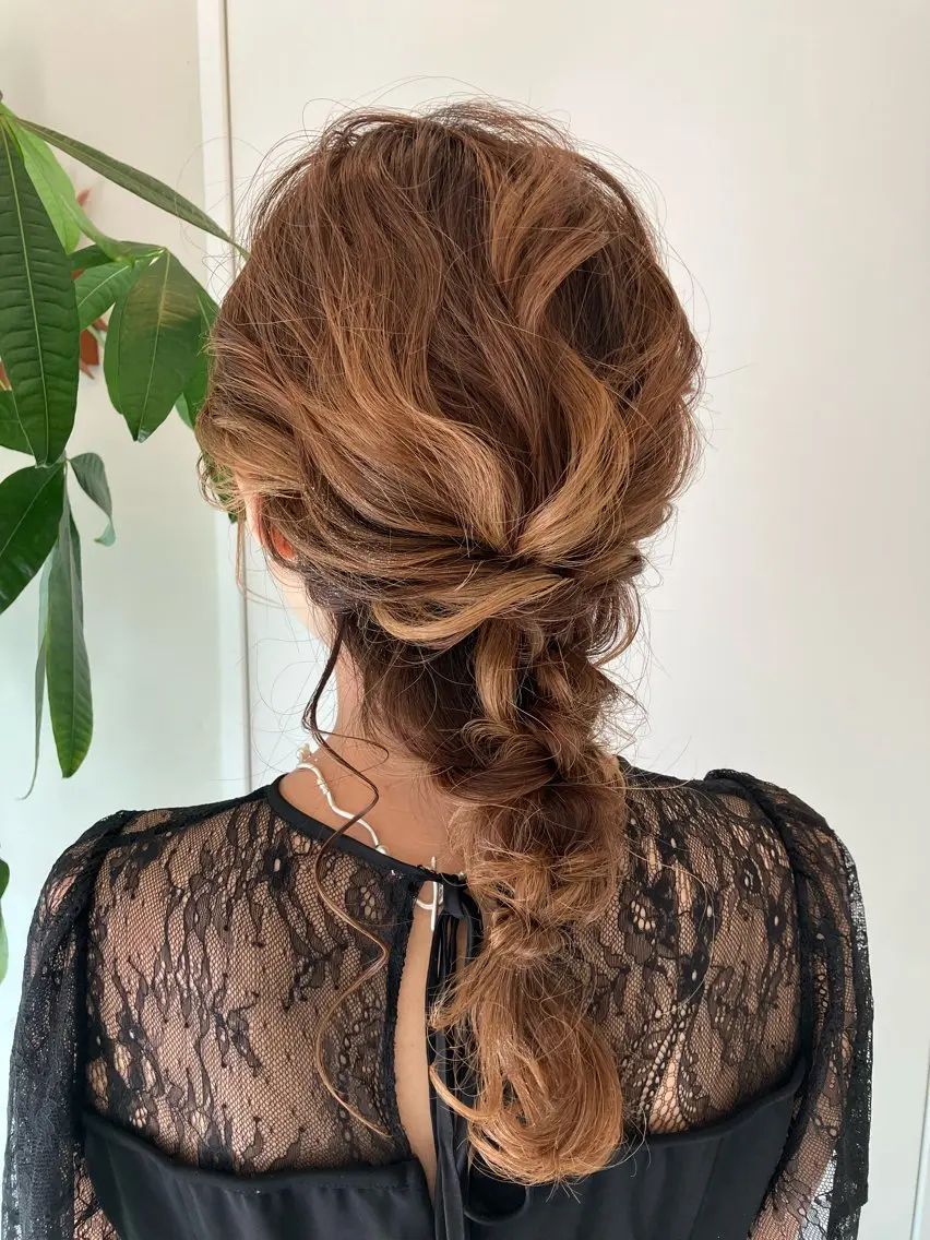 ヘアアレンジ 結婚式・ブライダル Hair&Make Nahoのマツエク・マツパデザイン