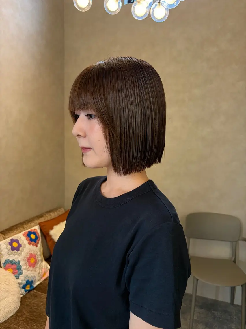 ショート 透明感カラー/ボブ/ レイヤー/モモカ🎀のヘアスタイル