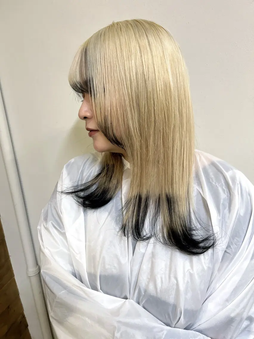セミロング ヘアカラー トリートメント エクステ・髪質改善・ ブリーチ・吉田大介のヘアスタイル